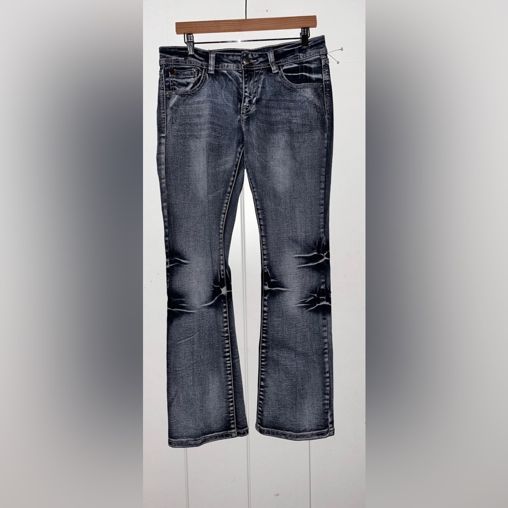 Red Label London Pearls‎ Slight Distressed Skinny Cross Pocket Jean Women 29x31